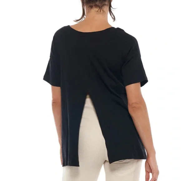 Bundle of Two Split T shirt Bae The Label black & white maternity - Picture 9 of 13